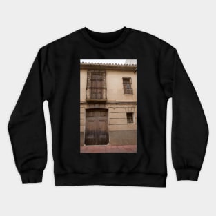 Brown wooden doors. Crewneck Sweatshirt